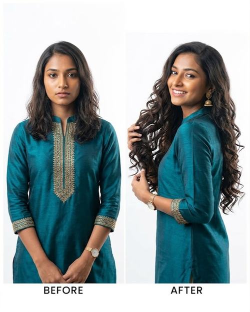 3 Piece Clip Set |Volumizers & Clip-in Hair Extensions | 100% Human Hair Extensions