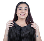Clip-in butterfly volumizer hair extensions for instant volume