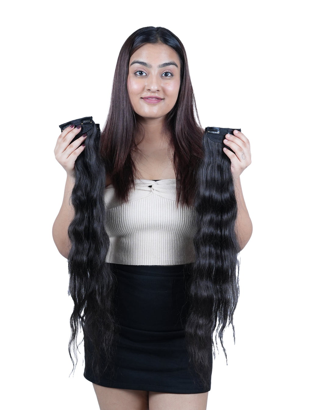 Clip-in side patches for thinning hair women