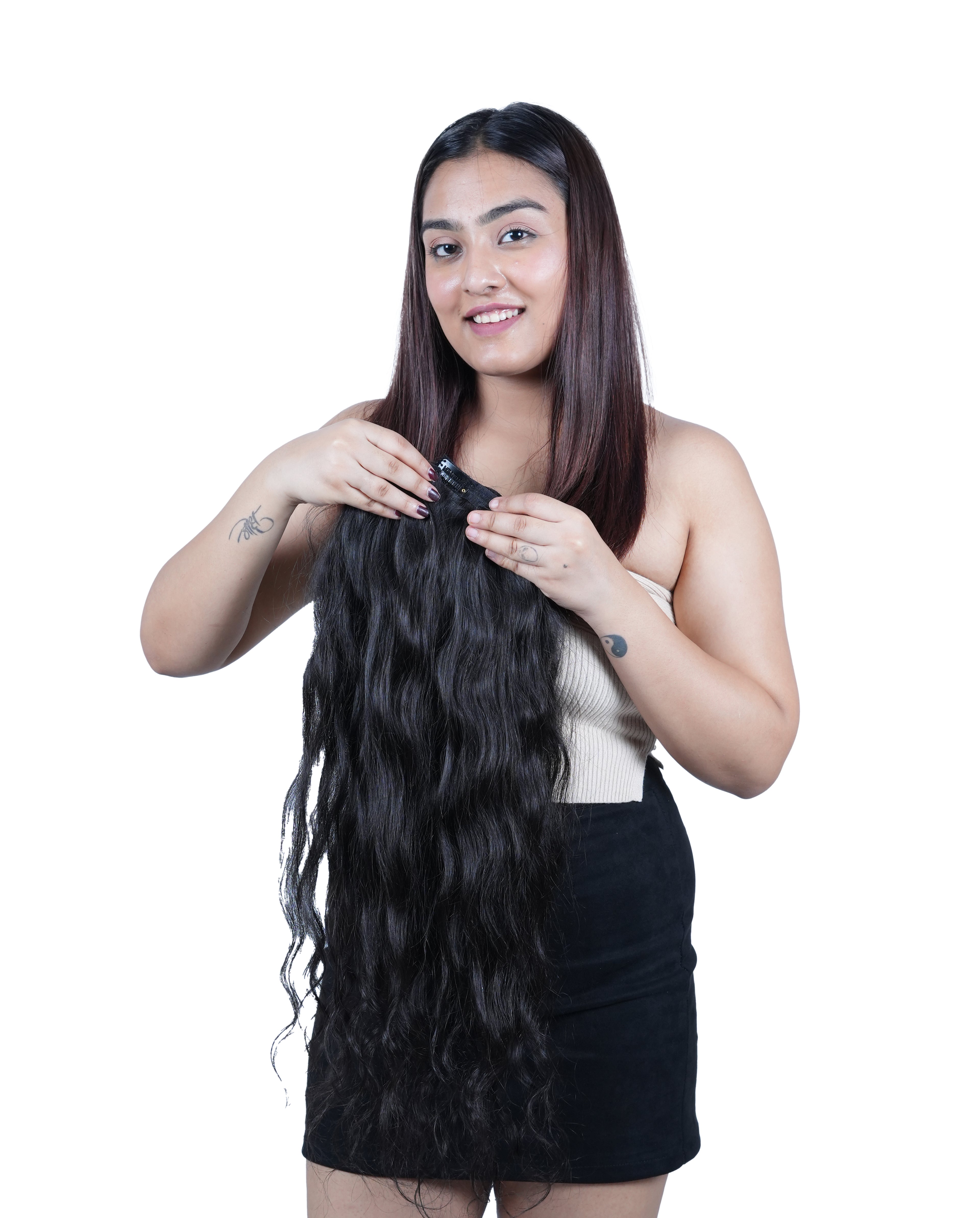 7 Piece Clip Set | Volumizers & Clip-in Hair Extensions | Voluminous & Long hair