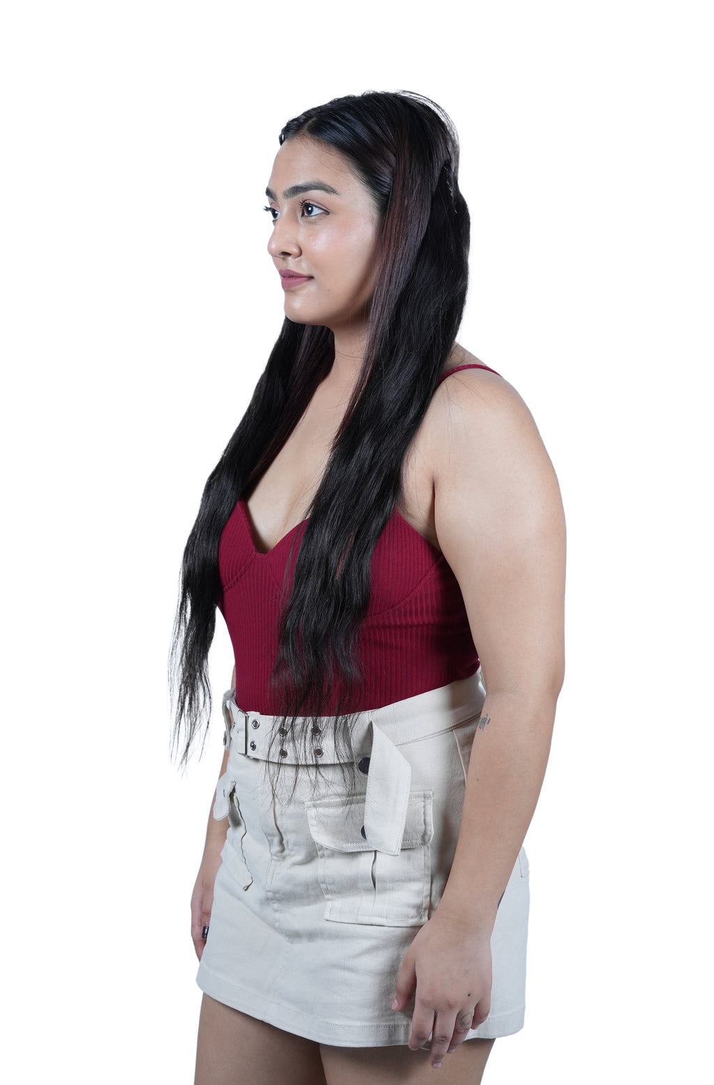 Full coverage volumizer extensions for short to long hair transformation