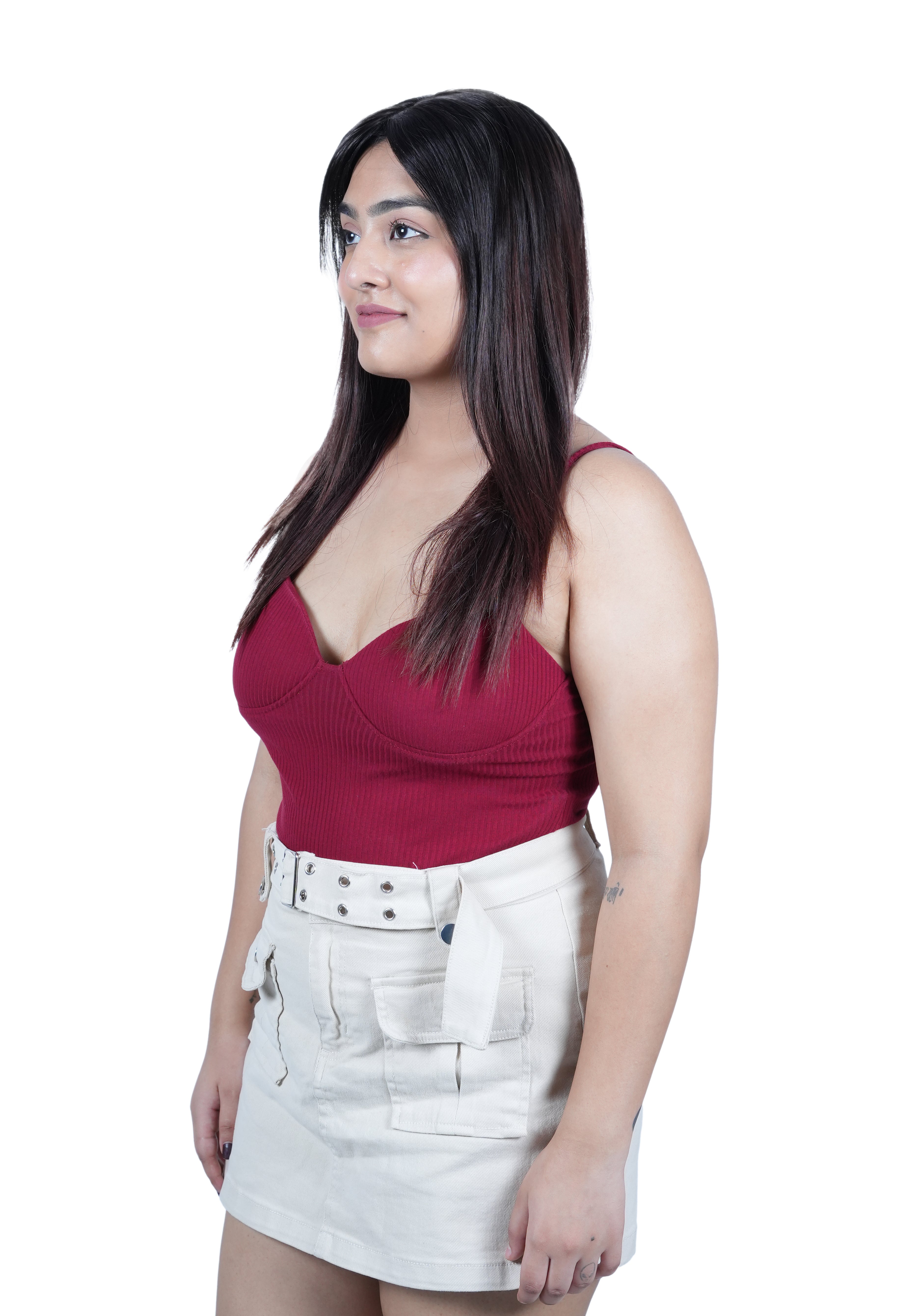 Lightweight mini hair topper for fine and thin hair