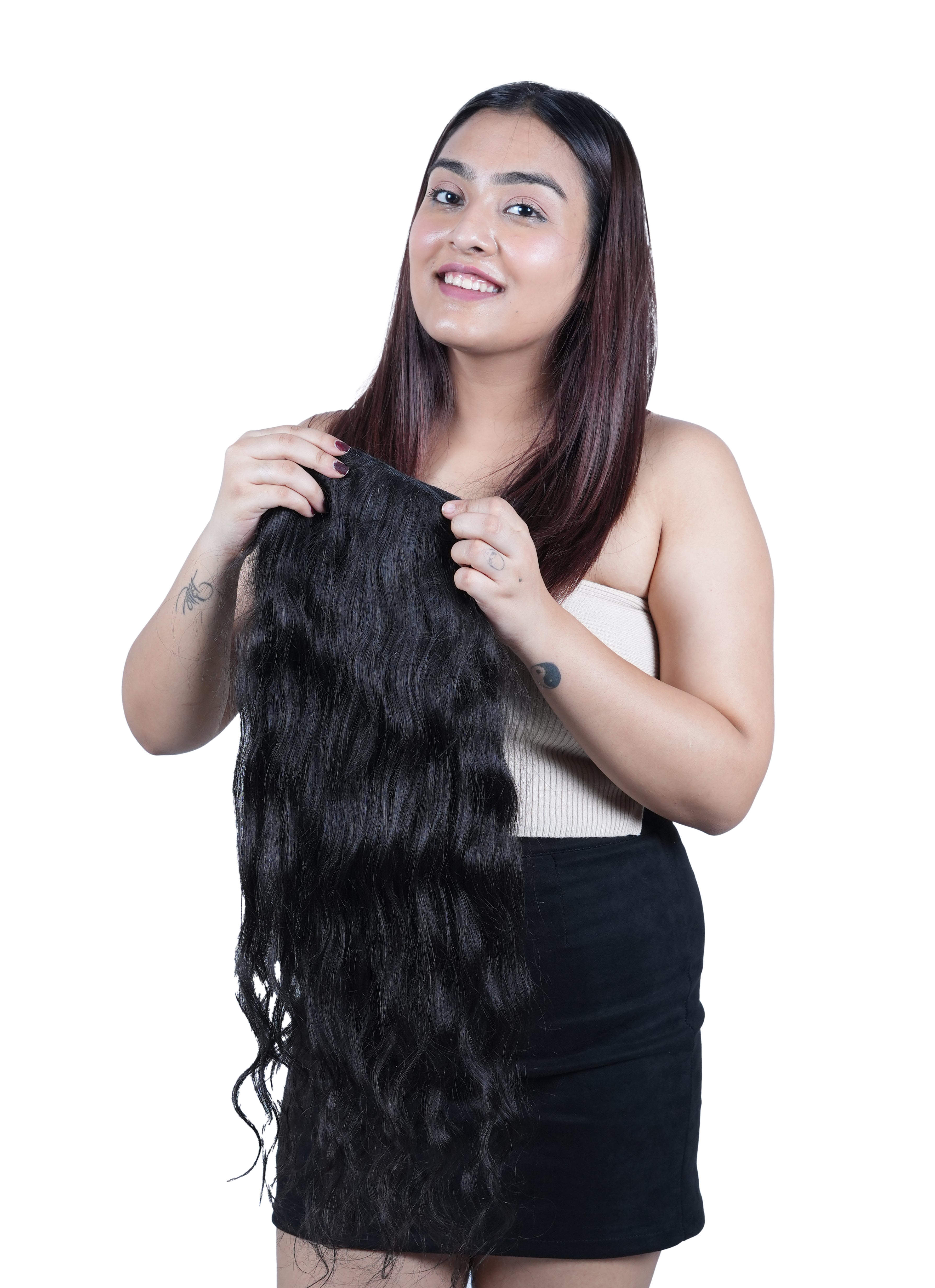premium quality clip-in hair extensions for instant makeover