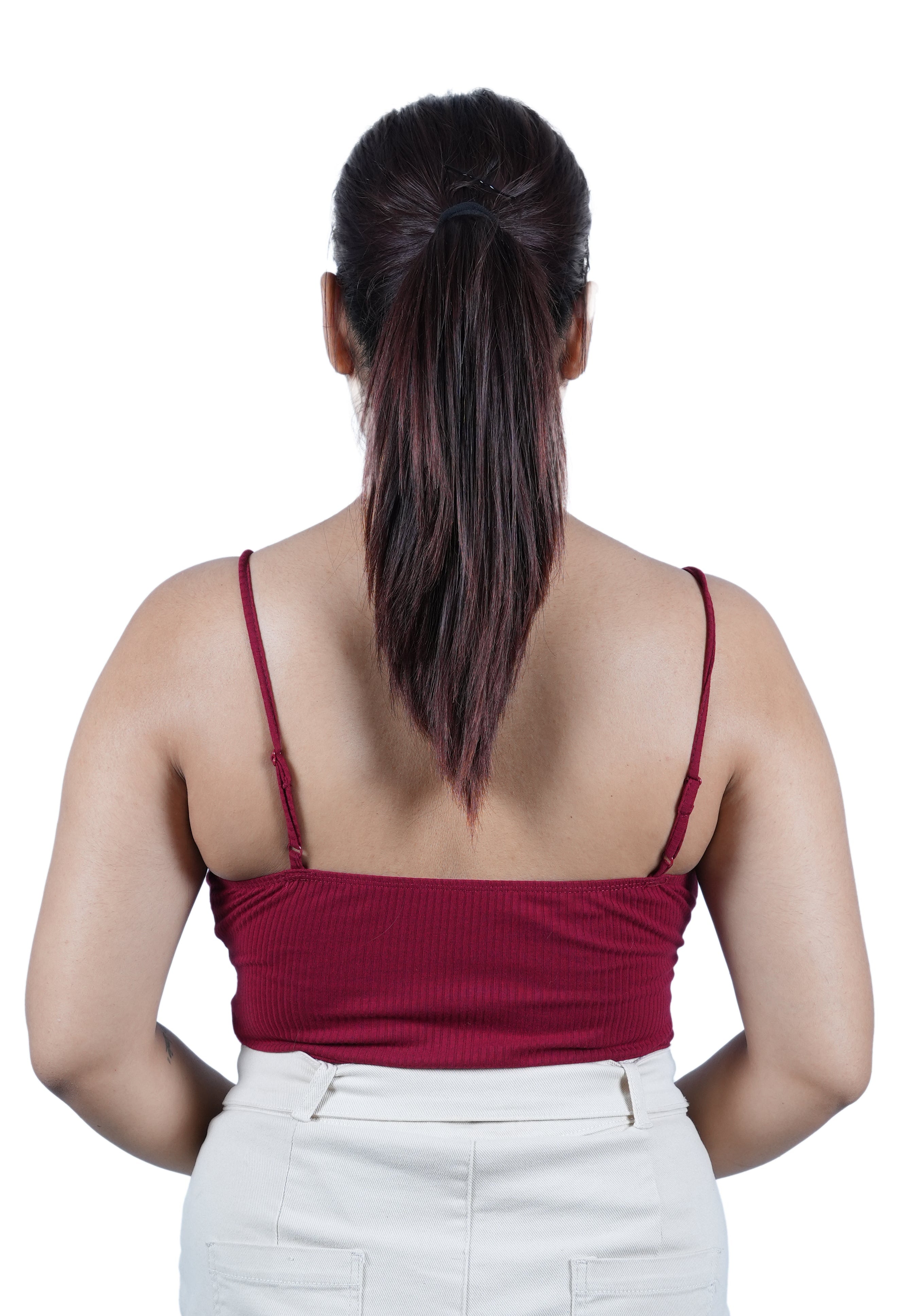 Premium synthetic ponytail extension, long smooth celebrity ponytail